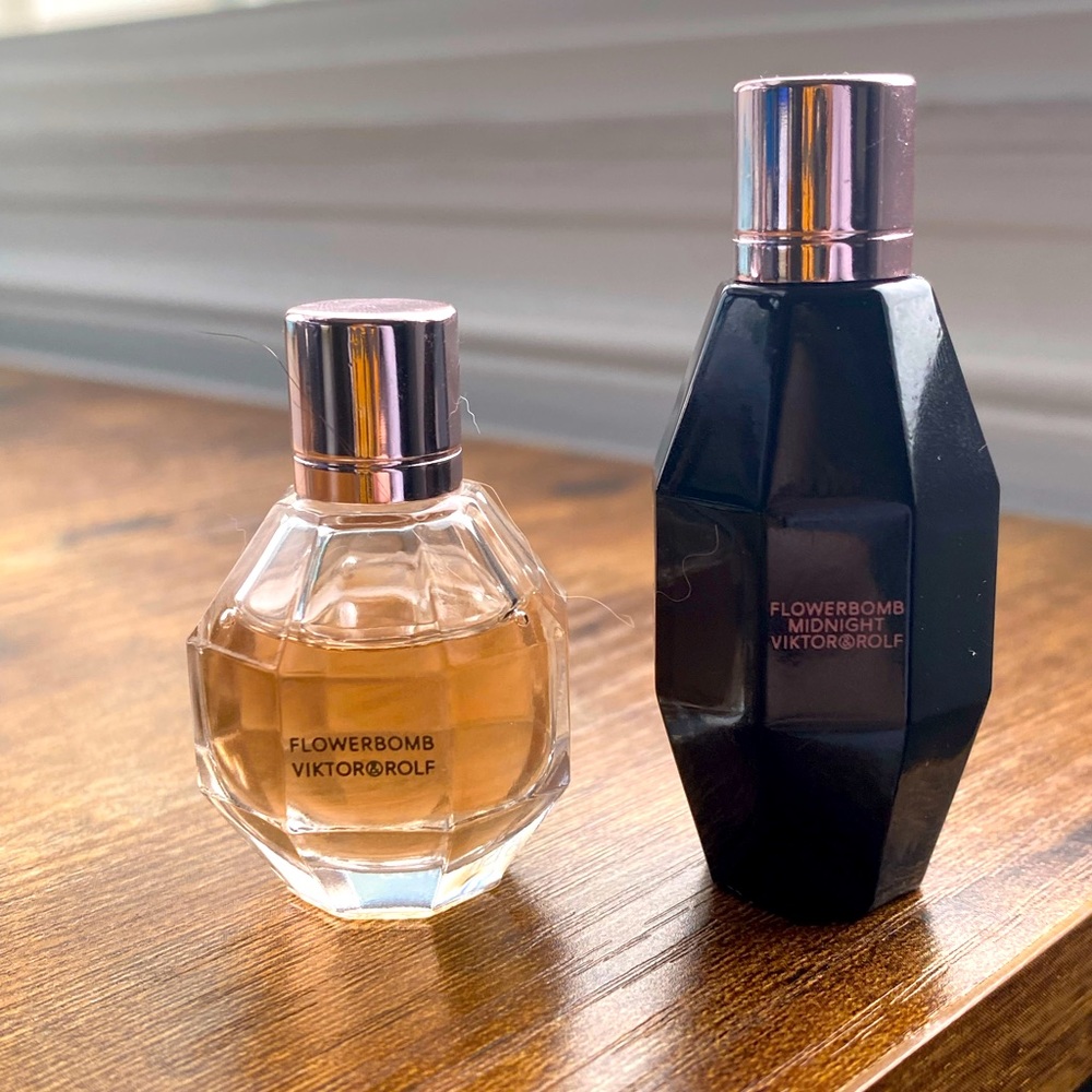 Viktor & Rolf Flowerbomb OG + Midnight 0.24 oz travel sizes